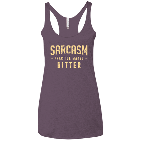 T-Shirts Vintage Purple / X-Small PRACTICE MAKES BITTER Women's Triblend Racerback Tank