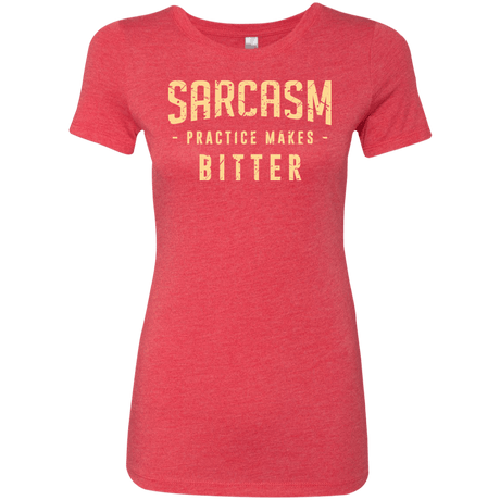 T-Shirts Vintage Red / Small PRACTICE MAKES BITTER Women's Triblend T-Shirt