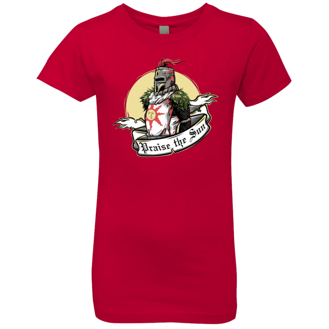T-Shirts Red / YXS Praise the Sun Girls Premium T-Shirt