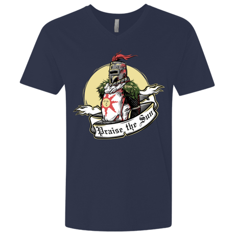 T-Shirts Midnight Navy / X-Small Praise the Sun Men's Premium V-Neck