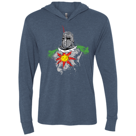 T-Shirts Indigo / X-Small Praise the sun Triblend Long Sleeve Hoodie Tee