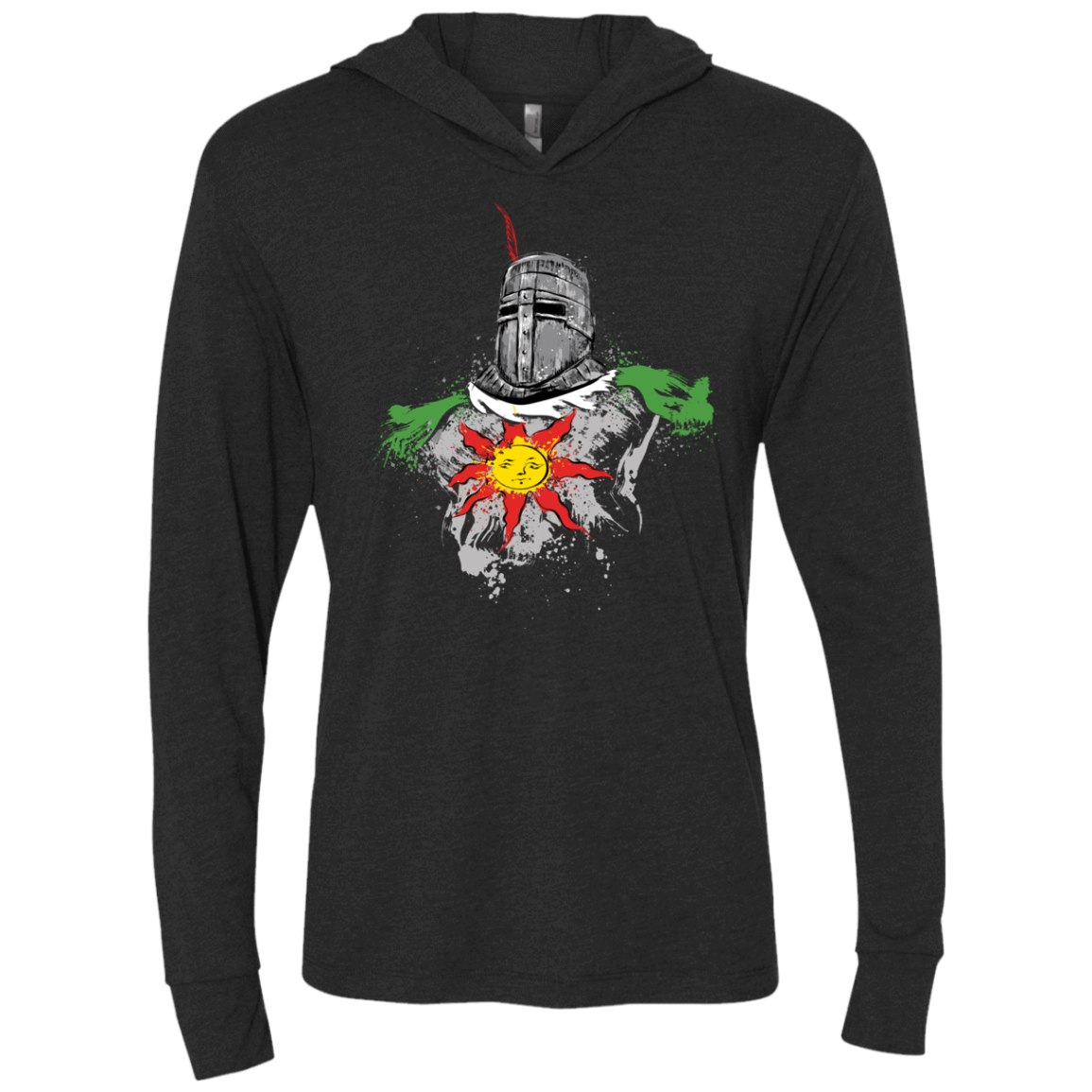 T-Shirts Vintage Black / X-Small Praise the sun Triblend Long Sleeve Hoodie Tee