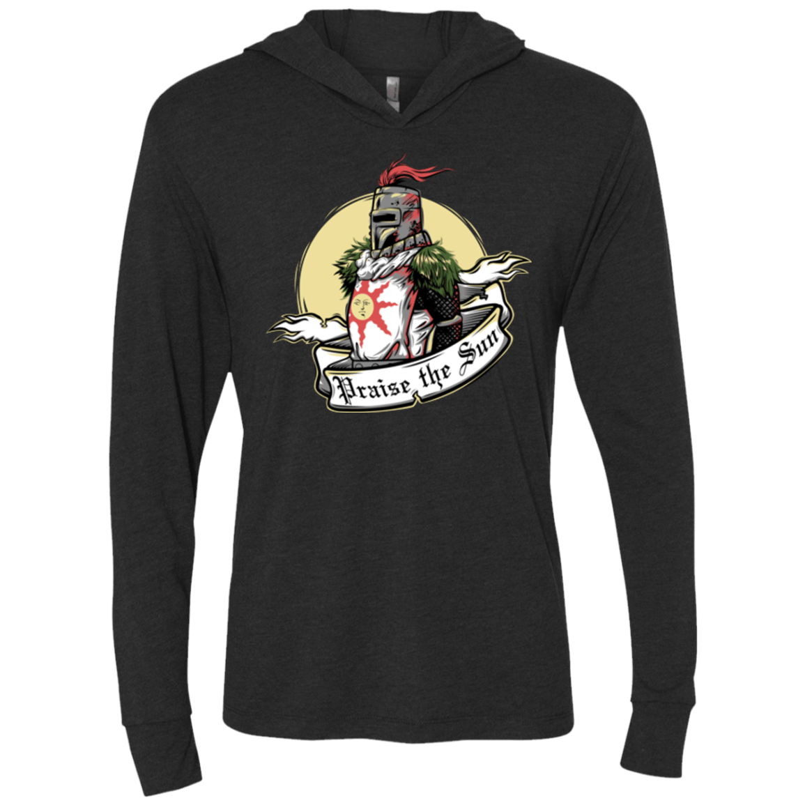 Praise the Sun Triblend Long Sleeve Hoodie Tee