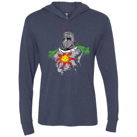 T-Shirts Vintage Navy / X-Small Praise the sun Triblend Long Sleeve Hoodie Tee