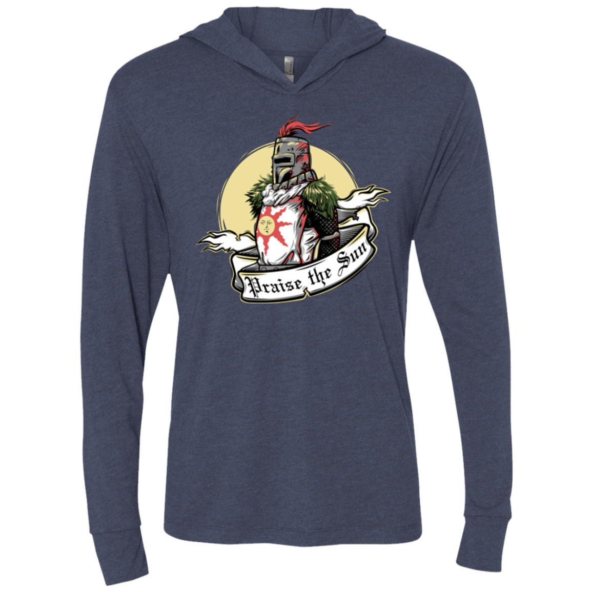 T-Shirts Vintage Navy / X-Small Praise the Sun Triblend Long Sleeve Hoodie Tee