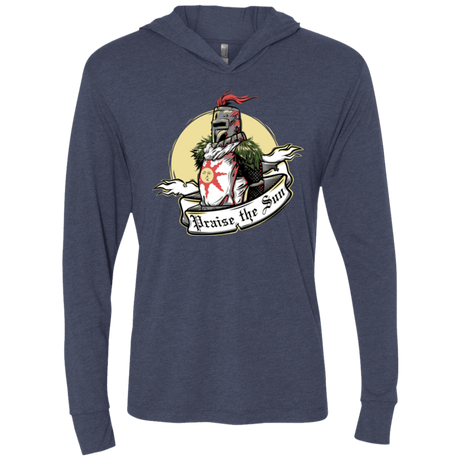T-Shirts Vintage Navy / X-Small Praise the Sun Triblend Long Sleeve Hoodie Tee