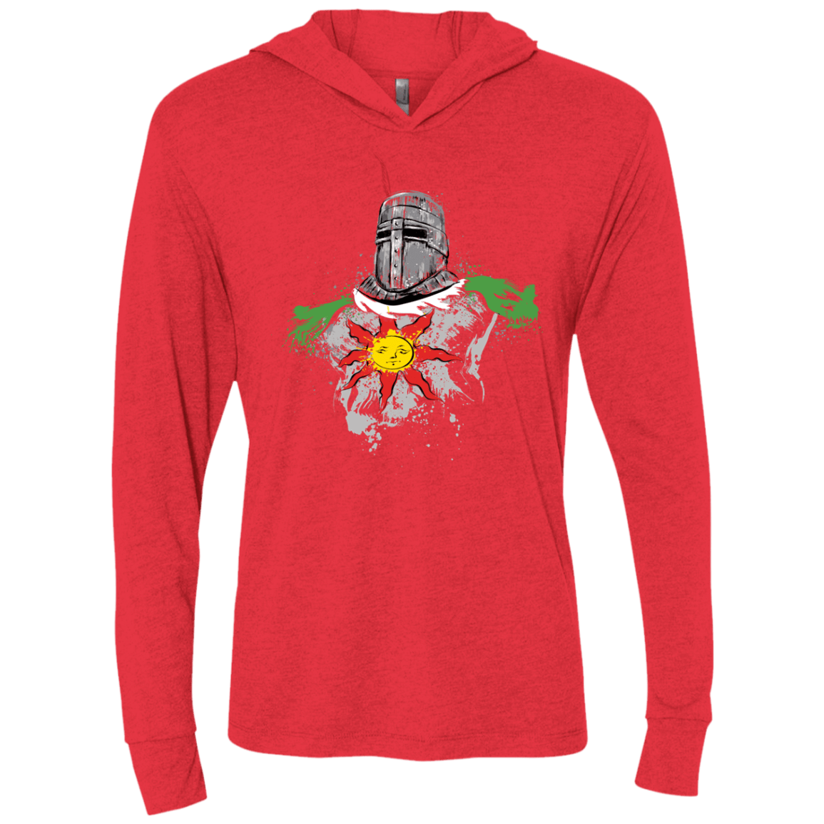 T-Shirts Vintage Red / X-Small Praise the sun Triblend Long Sleeve Hoodie Tee