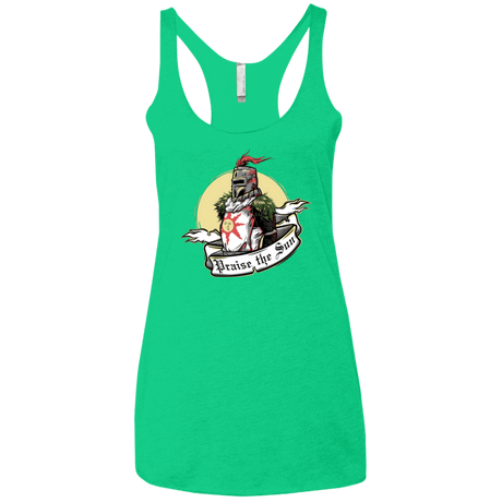 T-Shirts Envy / X-Small Praise the Sun Women's Triblend Racerback Tank