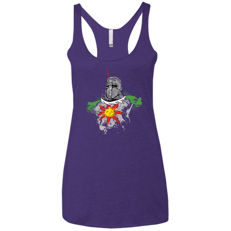 T-Shirts Purple / X-Small Praise the sun Women's Triblend Racerback Tank