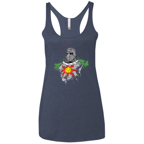 T-Shirts Vintage Navy / X-Small Praise the sun Women's Triblend Racerback Tank