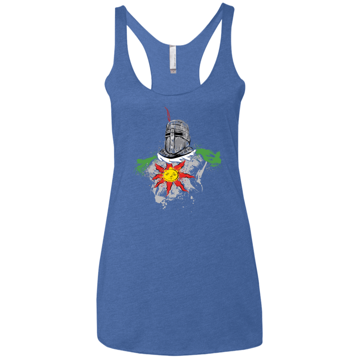 T-Shirts Vintage Royal / X-Small Praise the sun Women's Triblend Racerback Tank