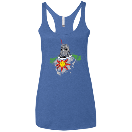 T-Shirts Vintage Royal / X-Small Praise the sun Women's Triblend Racerback Tank