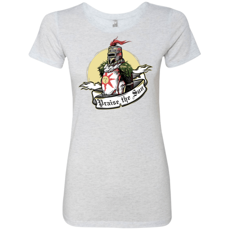 T-Shirts Heather White / Small Praise the Sun Women's Triblend T-Shirt