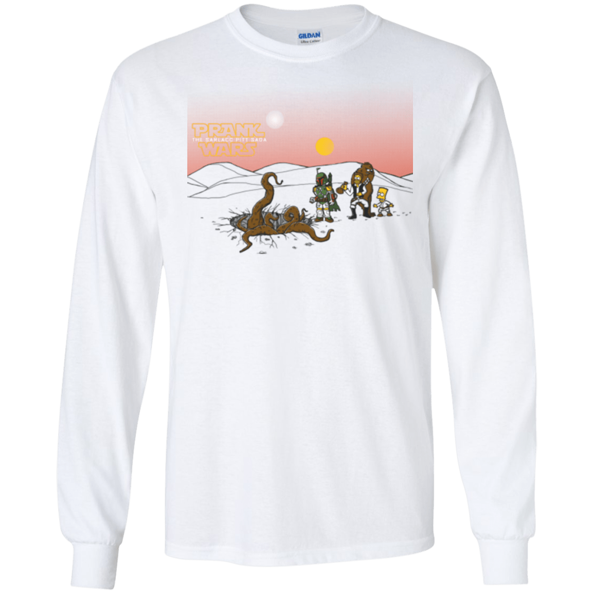 T-Shirts White / S Prank Wars Men's Long Sleeve T-Shirt