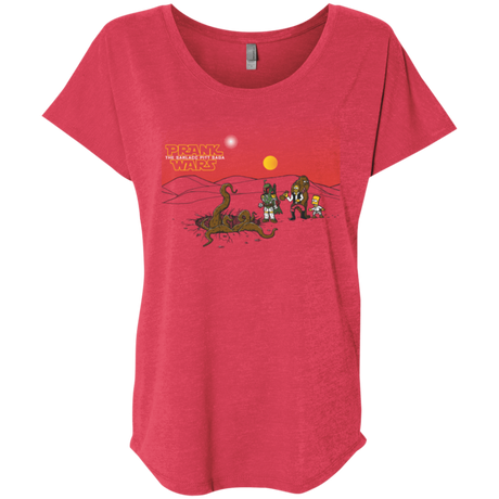 T-Shirts Vintage Red / X-Small Prank Wars Triblend Dolman Sleeve