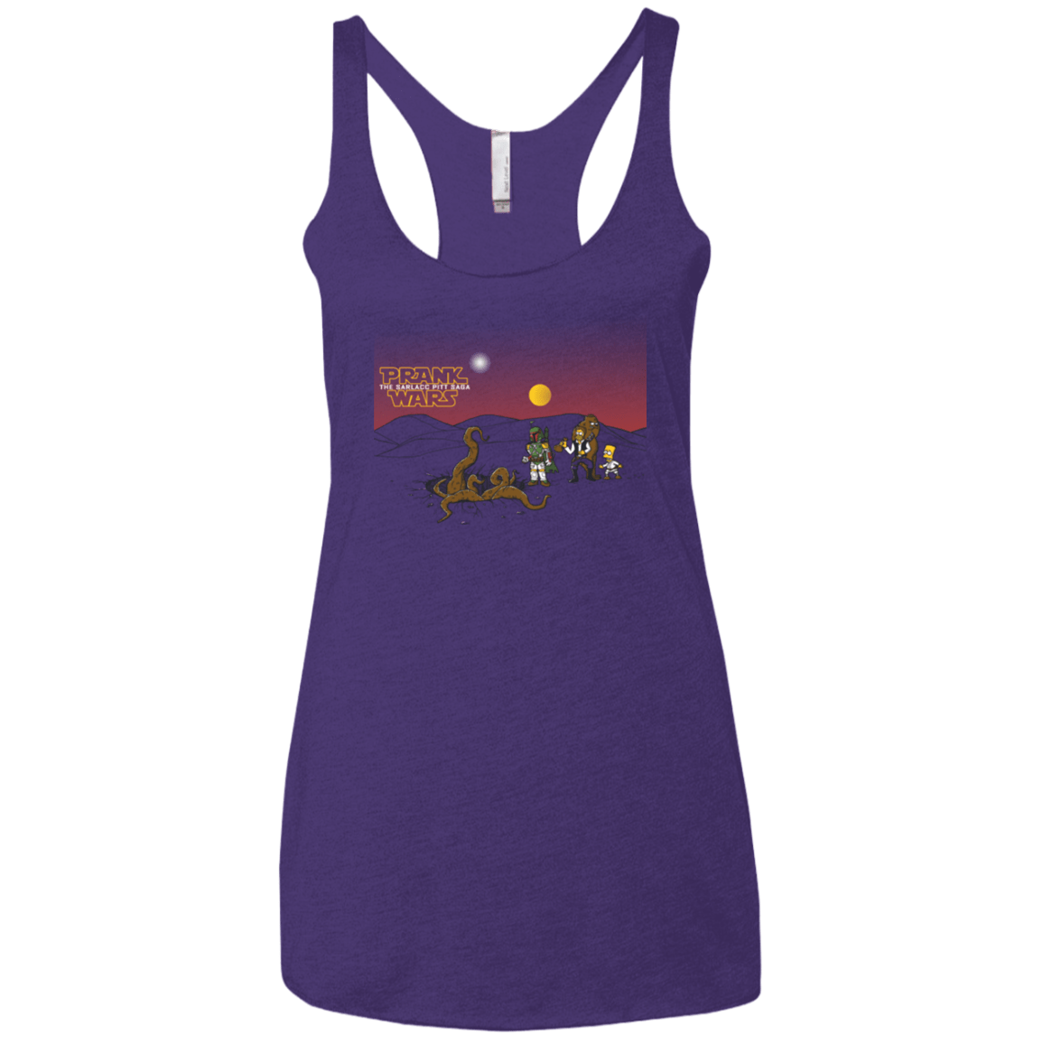 T-Shirts Purple Rush / X-Small Prank Wars Women's Triblend Racerback Tank