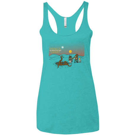 T-Shirts Tahiti Blue / X-Small Prank Wars Women's Triblend Racerback Tank