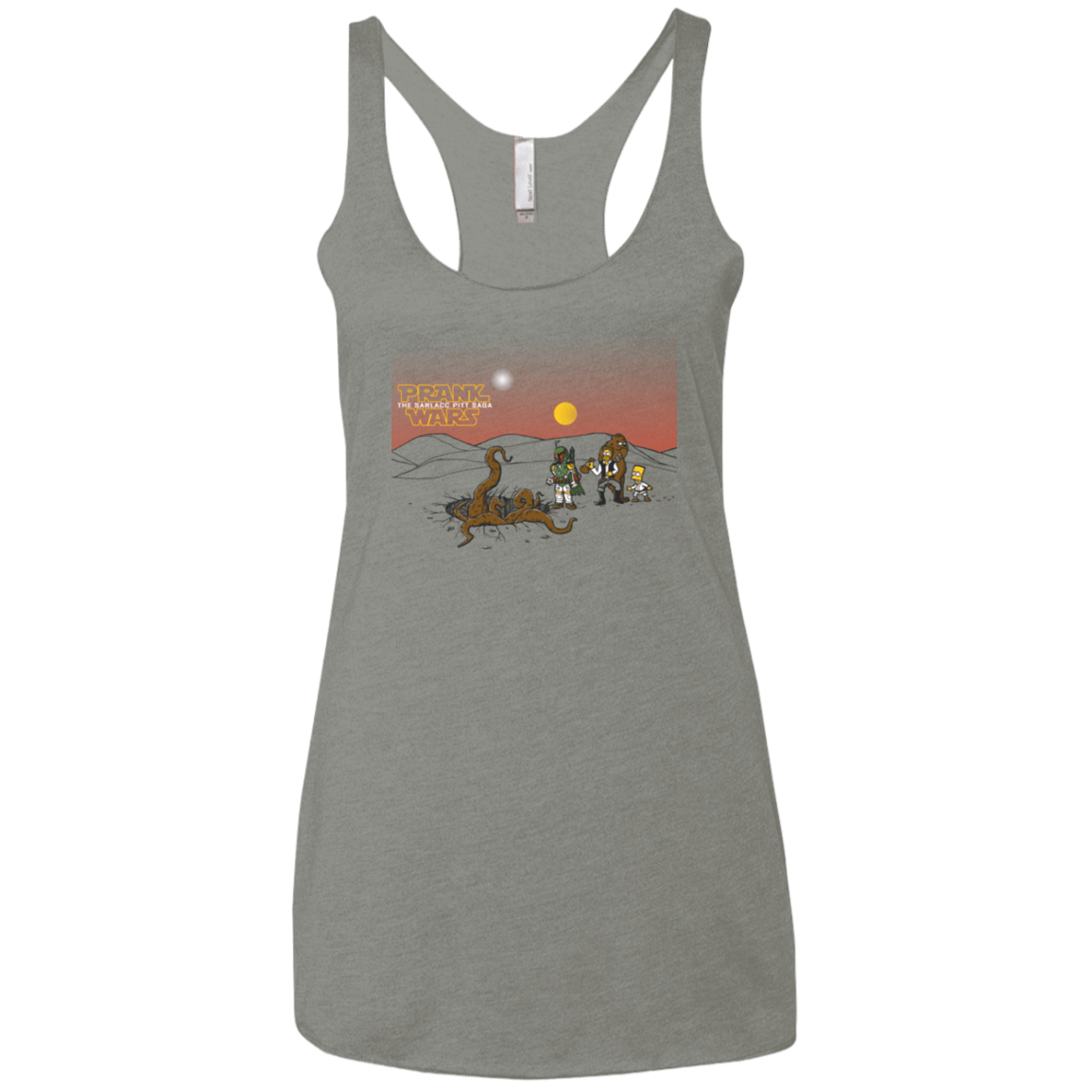 T-Shirts Venetian Grey / X-Small Prank Wars Women's Triblend Racerback Tank