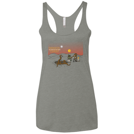 T-Shirts Venetian Grey / X-Small Prank Wars Women's Triblend Racerback Tank