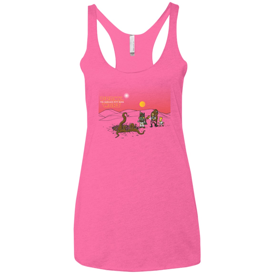 T-Shirts Vintage Pink / X-Small Prank Wars Women's Triblend Racerback Tank