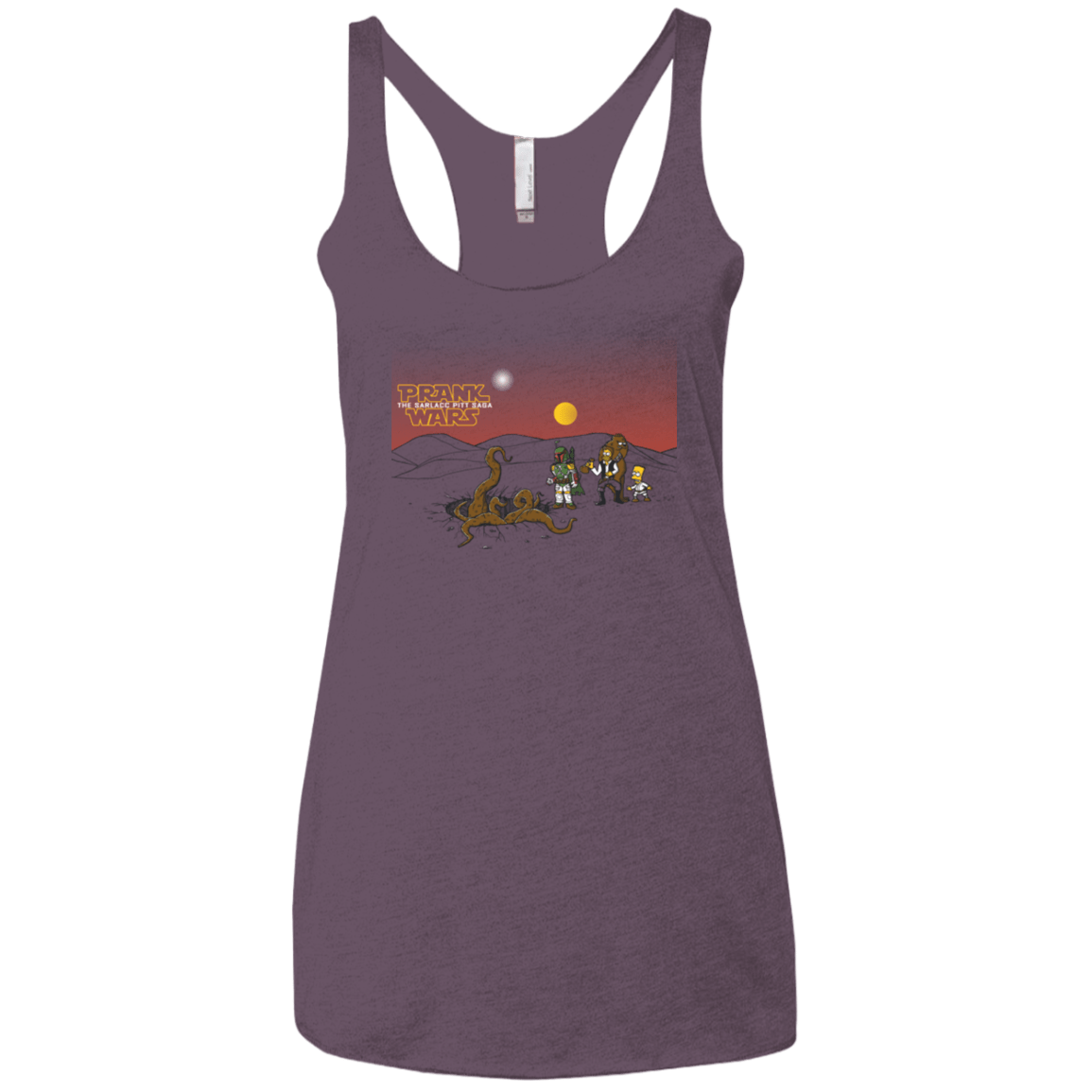 T-Shirts Vintage Purple / X-Small Prank Wars Women's Triblend Racerback Tank