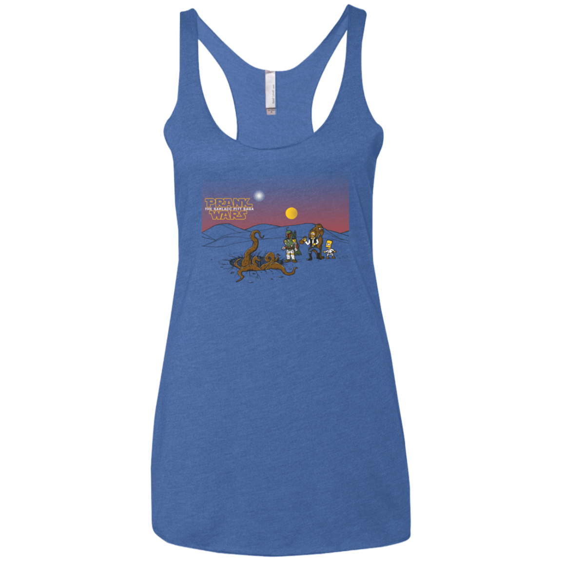 T-Shirts Vintage Royal / X-Small Prank Wars Women's Triblend Racerback Tank