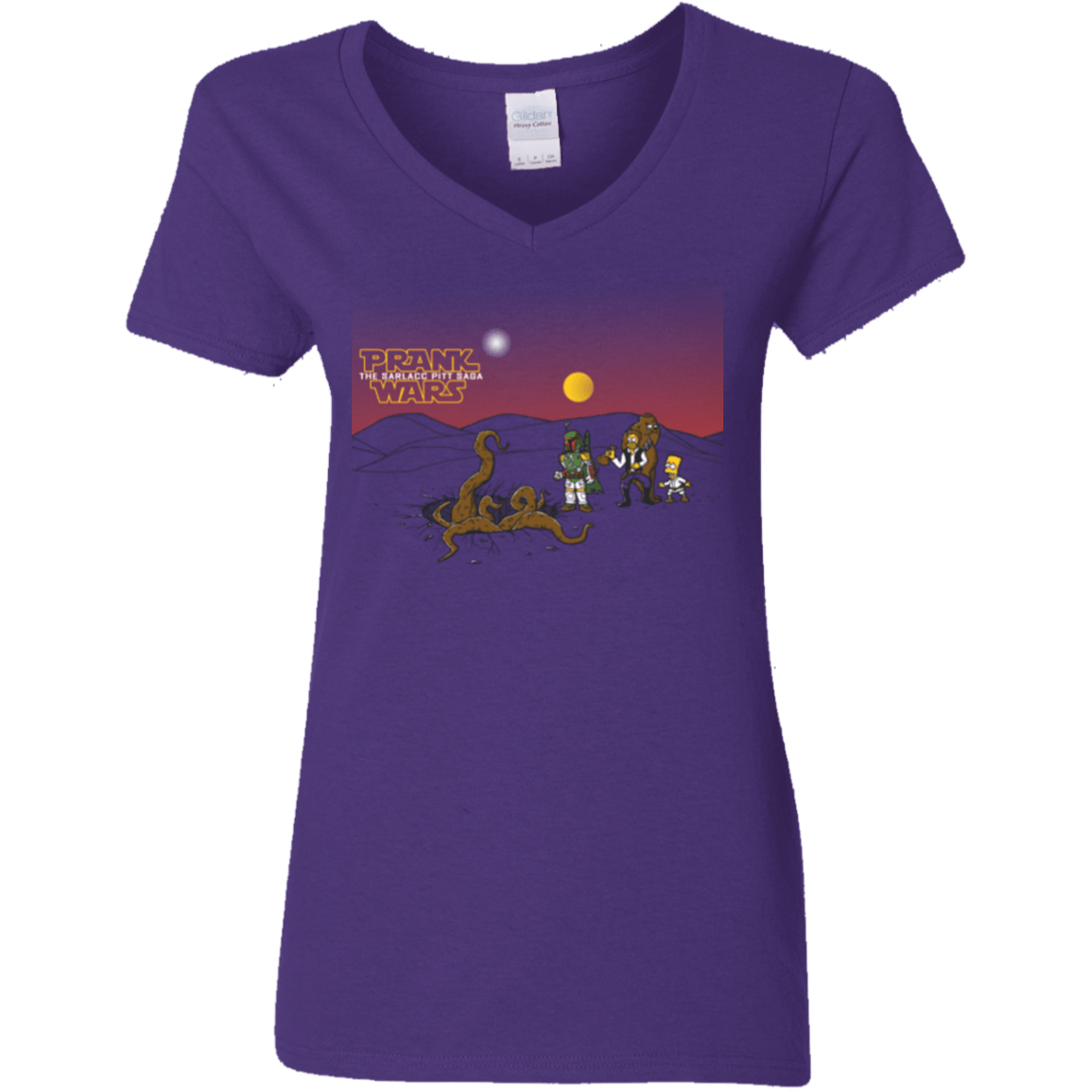 T-Shirts Purple / S Prank Wars Women's V-Neck T-Shirt