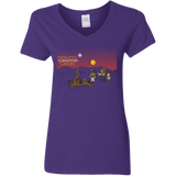 T-Shirts Purple / S Prank Wars Women's V-Neck T-Shirt