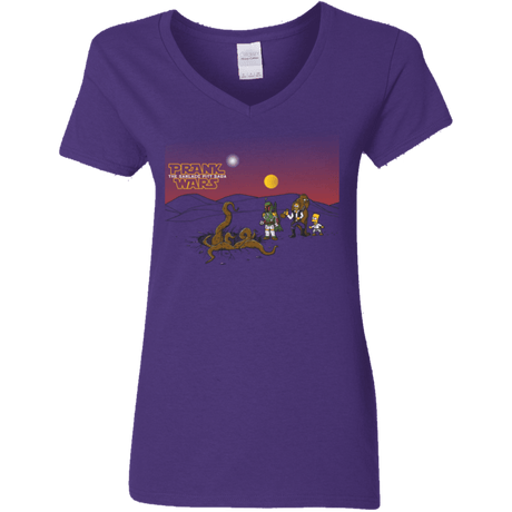 T-Shirts Purple / S Prank Wars Women's V-Neck T-Shirt