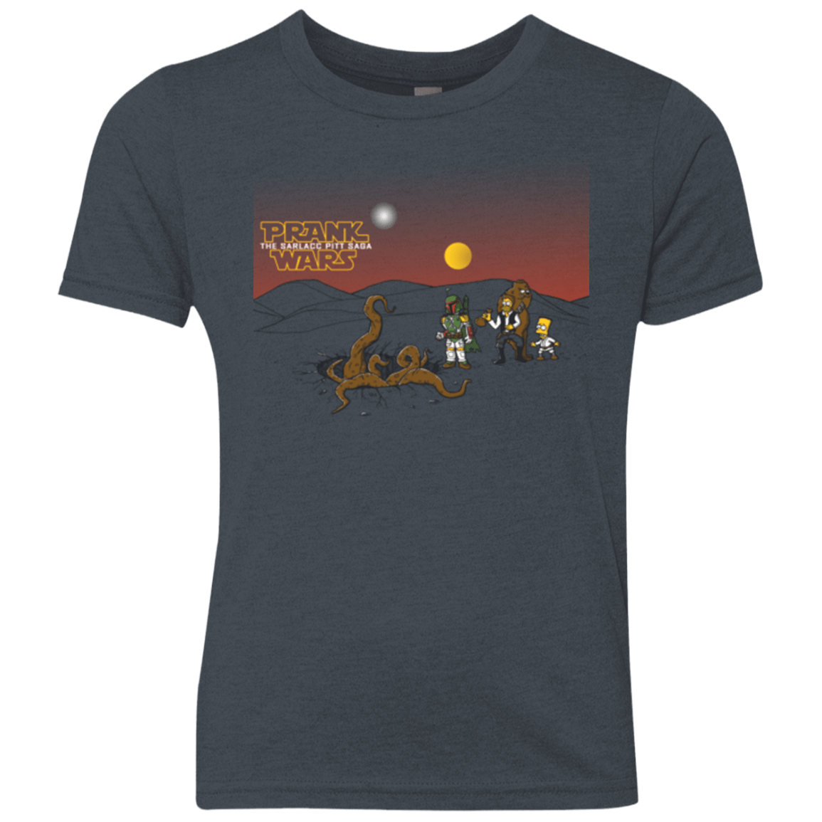 T-Shirts Vintage Navy / YXS Prank Wars Youth Triblend T-Shirt