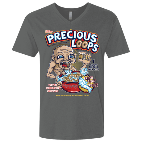 T-Shirts Heavy Metal / X-Small Precious Loops Men's Premium V-Neck