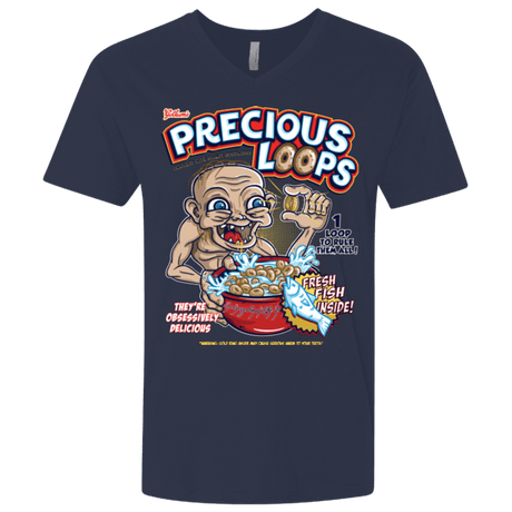 T-Shirts Midnight Navy / X-Small Precious Loops Men's Premium V-Neck