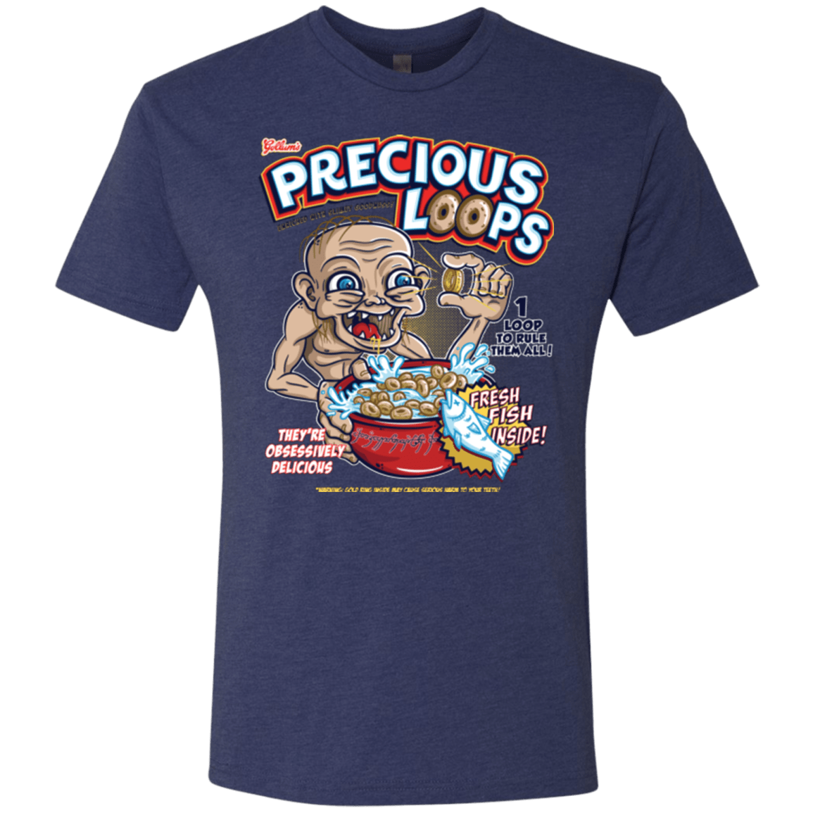 T-Shirts Vintage Navy / Small Precious Loops Men's Triblend T-Shirt
