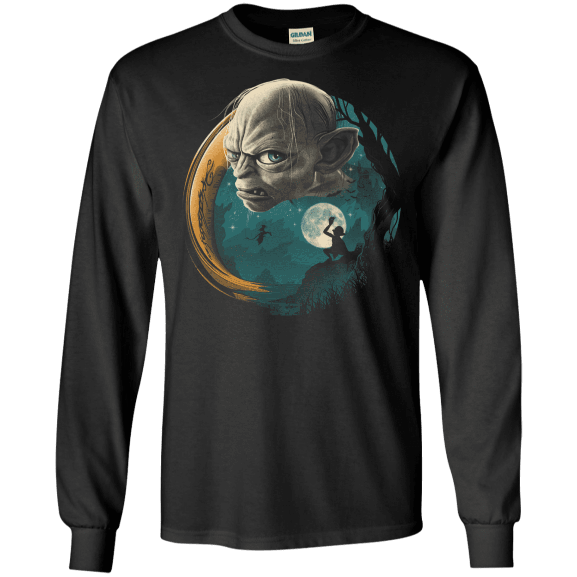 T-Shirts Black / S Precious Ring Men's Long Sleeve T-Shirt