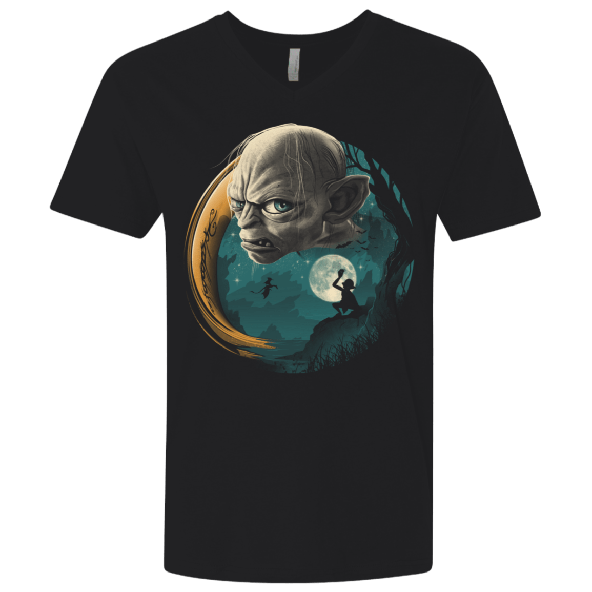 T-Shirts Black / X-Small Precious Ring Men's Premium V-Neck