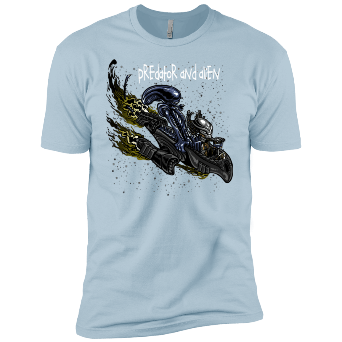 T-Shirts Light Blue / YXS Predator and Alien Boys Premium T-Shirt