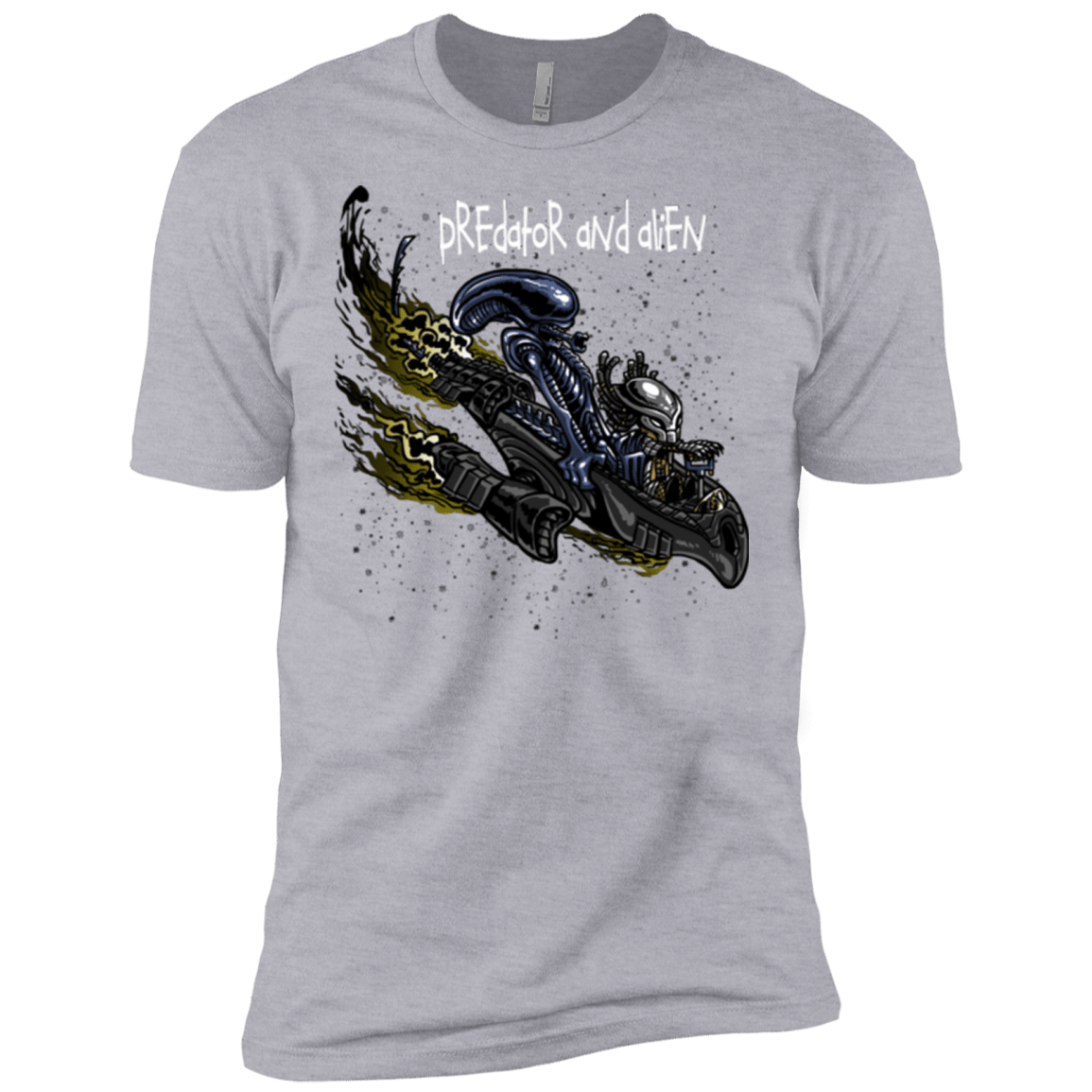 T-Shirts Heather Grey / X-Small Predator and Alien Men's Premium T-Shirt
