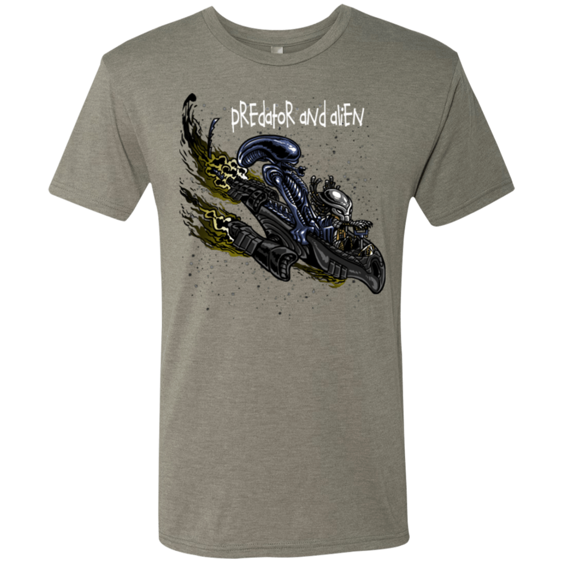 T-Shirts Venetian Grey / Small Predator and Alien Men's Triblend T-Shirt