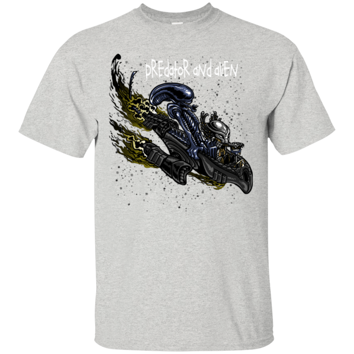 T-Shirts Ash / Small Predator and Alien T-Shirt