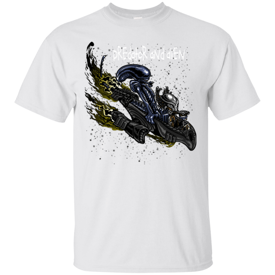 T-Shirts White / Small Predator and Alien T-Shirt
