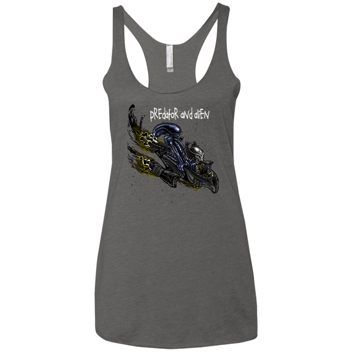 T-Shirts Premium Heather / X-Small Predator and Alien Women's Triblend Racerback Tank