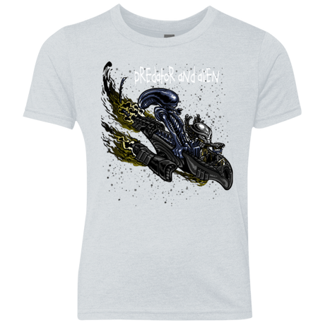 T-Shirts Heather White / YXS Predator and Alien Youth Triblend T-Shirt