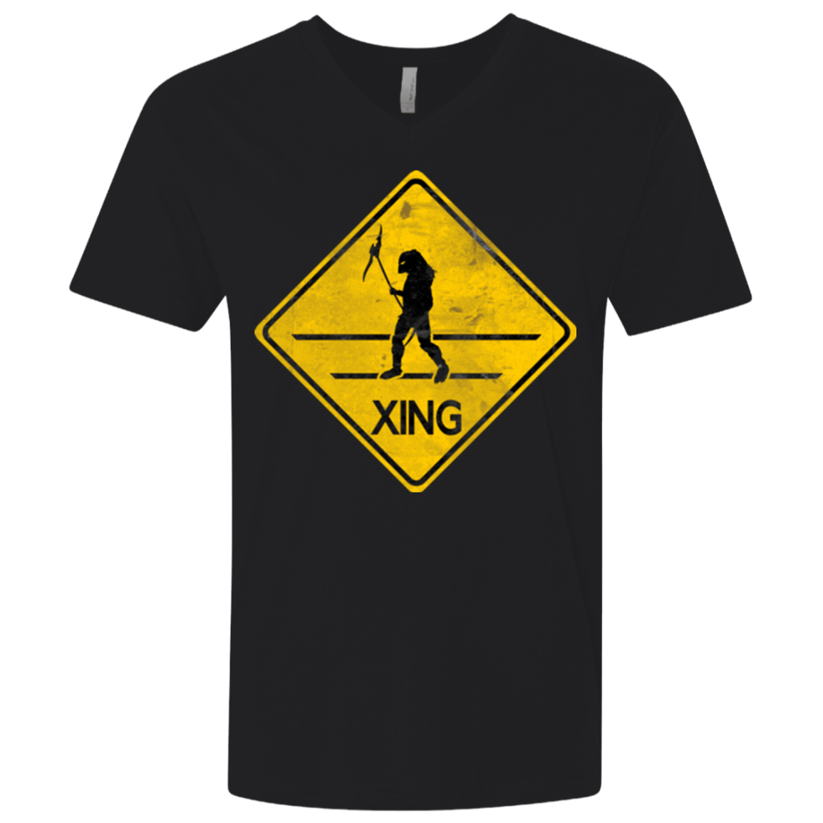 T-Shirts Black / X-Small Predator Crossing Men's Premium V-Neck