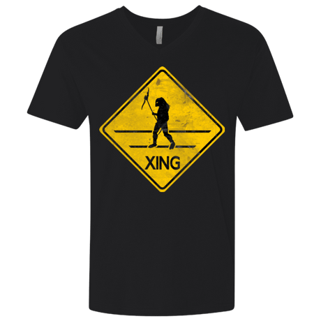 T-Shirts Black / X-Small Predator Crossing Men's Premium V-Neck