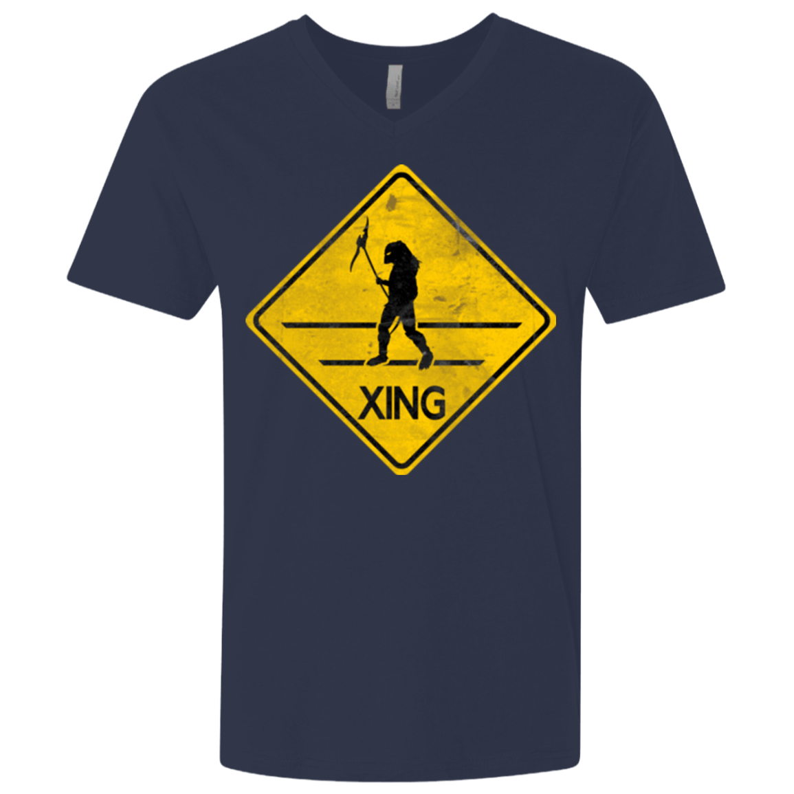 T-Shirts Midnight Navy / X-Small Predator Crossing Men's Premium V-Neck