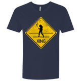 T-Shirts Midnight Navy / X-Small Predator Crossing Men's Premium V-Neck