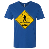 T-Shirts Royal / X-Small Predator Crossing Men's Premium V-Neck