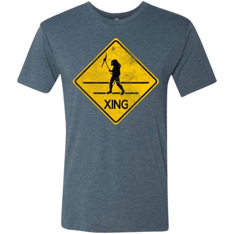T-Shirts Indigo / Small Predator Crossing Men's Triblend T-Shirt