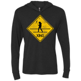 T-Shirts Vintage Black / X-Small Predator Crossing Triblend Long Sleeve Hoodie Tee