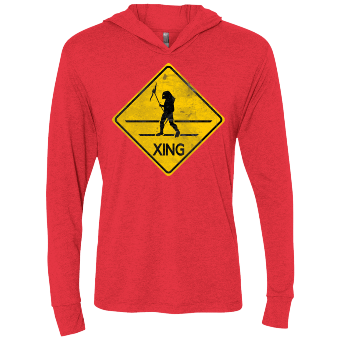 Predator Crossing Triblend Long Sleeve Hoodie Tee